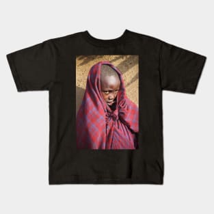 Young Maasai Girl Kids T-Shirt